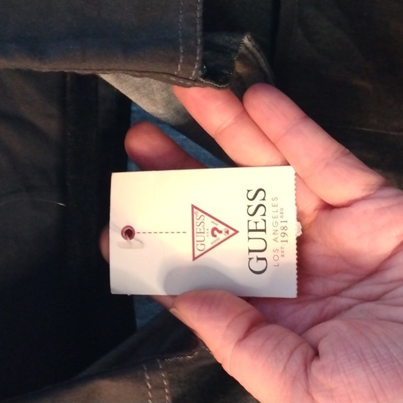 Men's Guess charcoal grey long sleeve dress shirt Sz small New - Picture 4 of 16